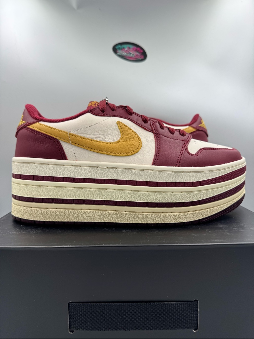 Nike Air Jordan 1 Triple Stack Team Red Sanded Gold BRAND NEW Size 10.5 Women